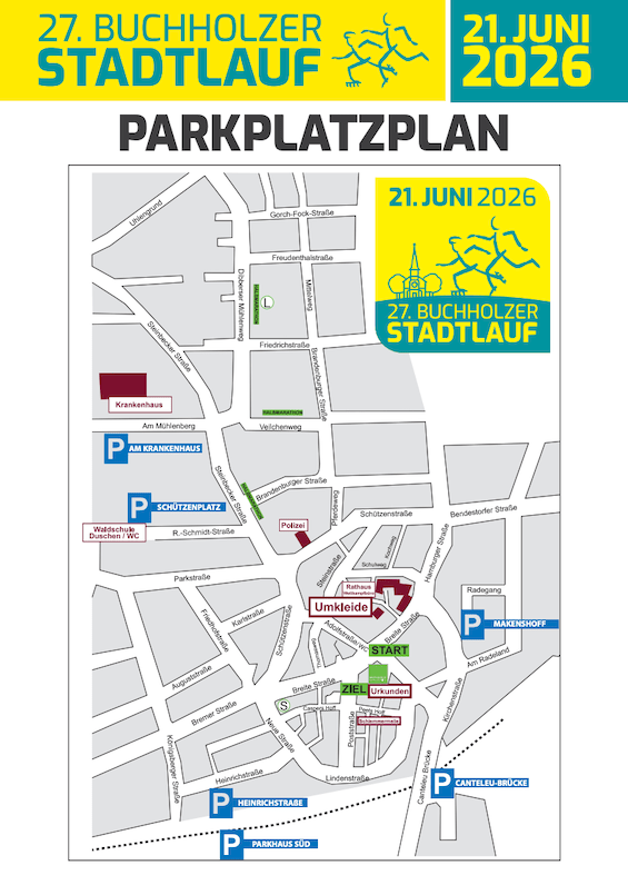 Übersicht Parkplätze in Buchholz mit Verlinkung zum PDF
